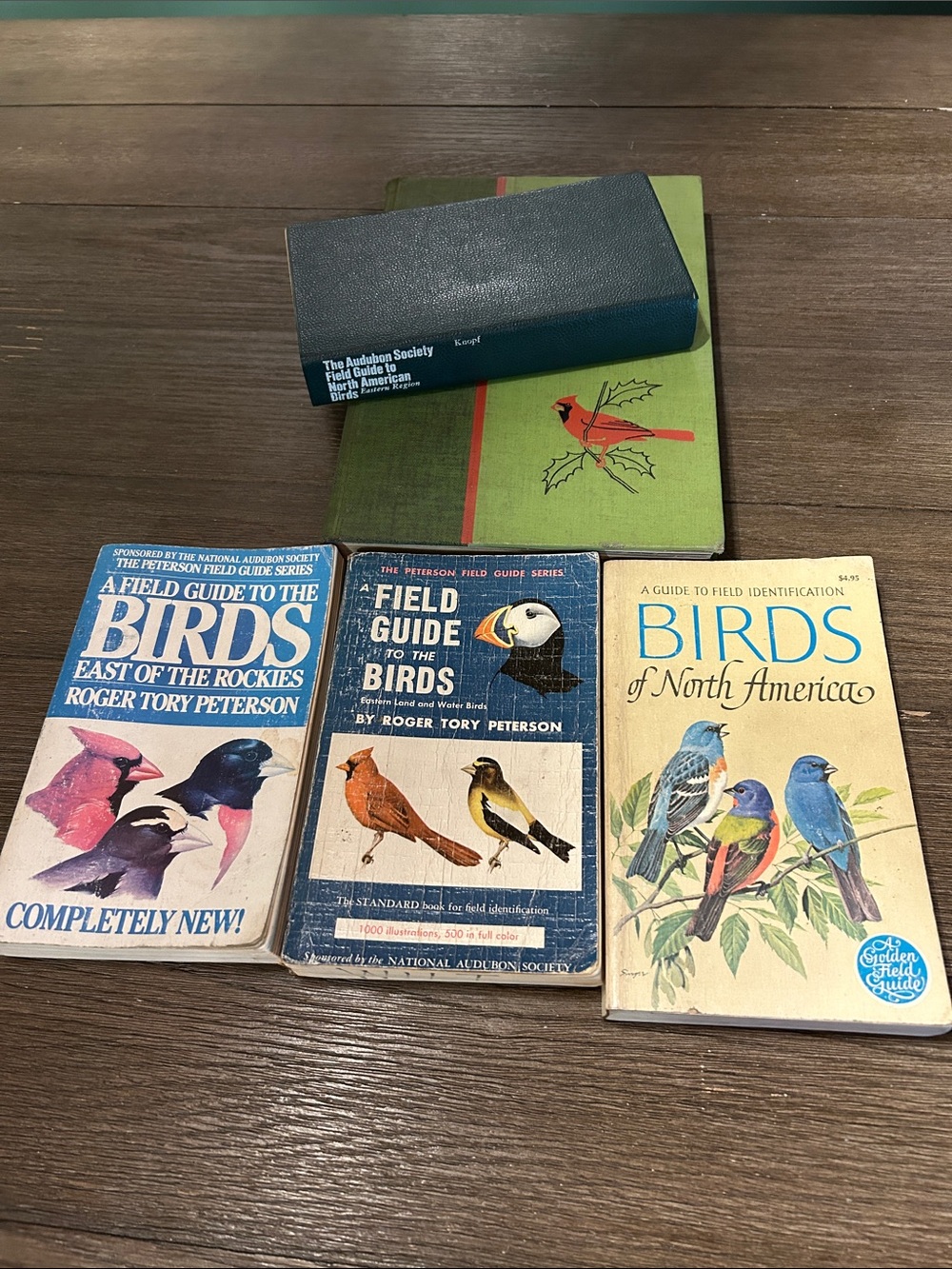 Vintage Field guide to birds Peterson Golden Audubon Song bird records 5 books